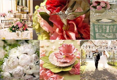 Pink Celadon Green Inspiration Board Pink Ivory Peach Inspiration 