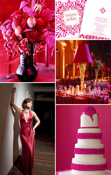 Pink and Red Wedding Theme