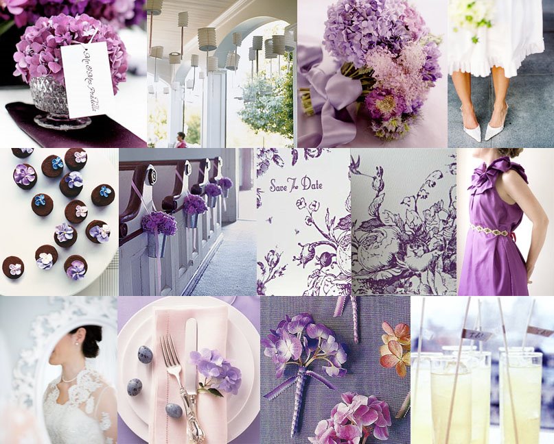 Lavender purple Violet inspiration board