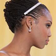 mini twists African American bridal hair